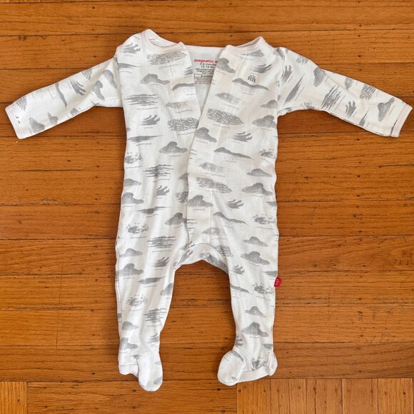 Magnetic Me Cloud Mine Organic Cotton Footie (3–6M, 12–16 lbs) - Picture 1 of 3